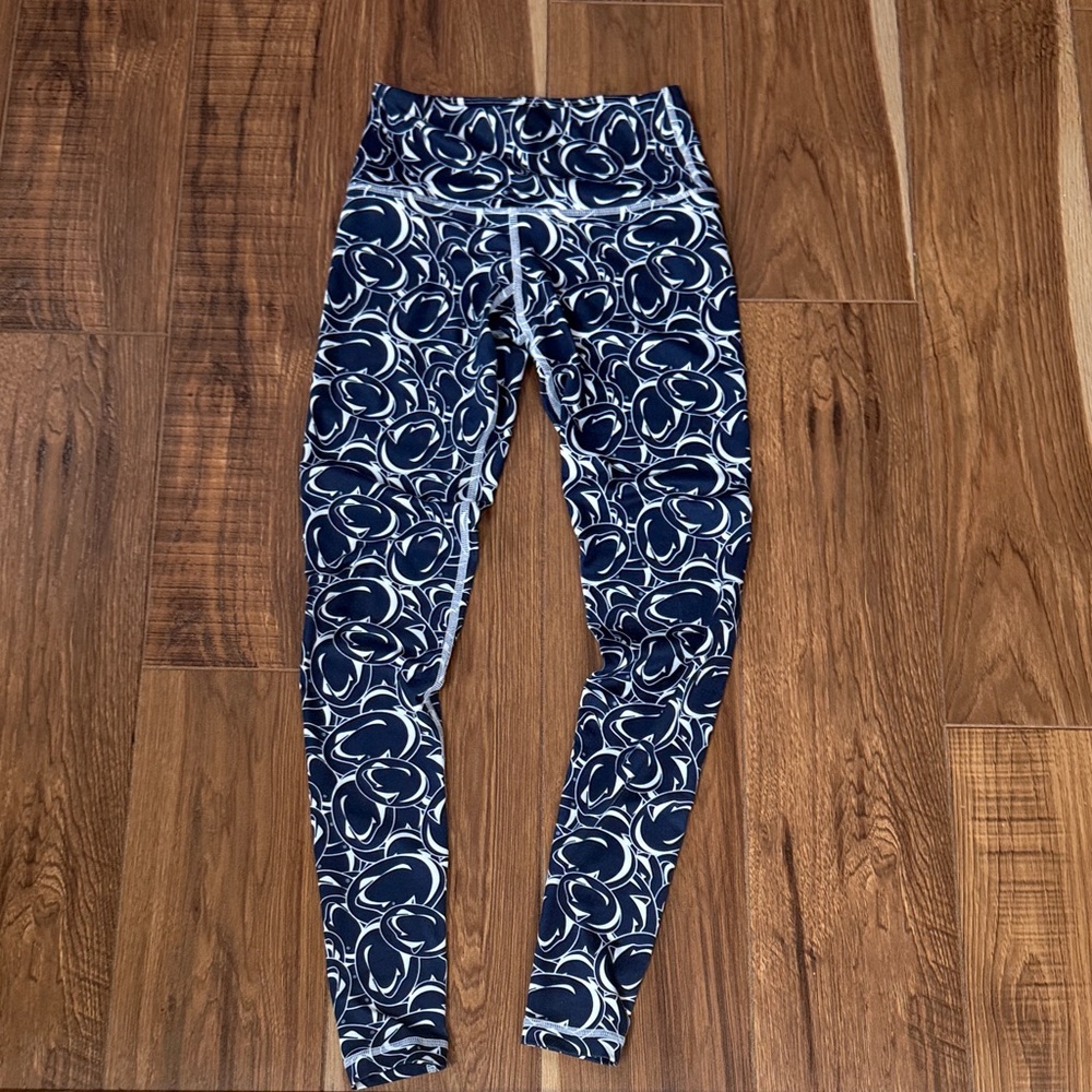 Penn State Navy and White Patterned Leggings